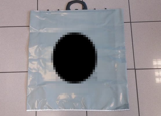 buste in plastica con maniglia rigida
